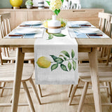 Summer fruit lemon multi Table Runner Place Mats - LeobonZone