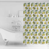 Lemons fruit in summer target shower curtains