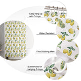 Lemon fruit in summer DURABLE SHOWER CURTAIN - LeobonZone