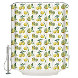 Lemon fruit in summer DURABLE SHOWER CURTAIN - LeobonZone