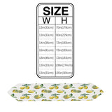 Lemon fruit in summer Sharp Angle Table Runner Place Mats - LeobonZone