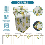 Lemon fruit in summer Sharp Angle Table Runner Place Mats - LeobonZone