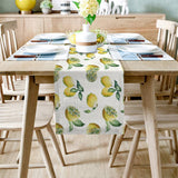 Lemon fruit in summer Table Runner Place Mats - LeobonZone