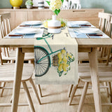 Farm fruit summer bike Table Runner Place Mats - LeobonZone