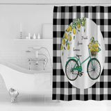 Black Farm fruit summer bike DURABLE SHOWER CURTAIN - LeobonZone