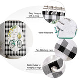 Black Farm fruit summer bike DURABLE SHOWER CURTAIN - LeobonZone