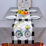 Black Farm fruit summer bike Table Runner Place Mats - LeobonZone