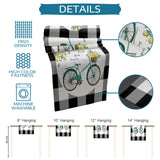 Black Farm fruit summer bike Table Runner Place Mats - LeobonZone