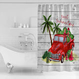 Watermelon truck in summer DURABLE SHOWER CURTAIN - LeobonZone