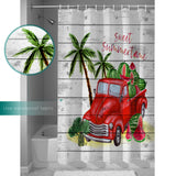 Watermelon truck in summer DURABLE SHOWER CURTAIN - LeobonZone