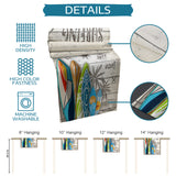 Summer surfing board Retro Table Runner Place Mats - LeobonZone