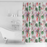 Summer style protea flowers DURABLE SHOWER CURTAIN - LeobonZone