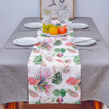 Summer style protea flowers Table Runner Place Mats - LeobonZone