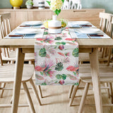 Summer style protea flowers Table Runner Place Mats - LeobonZone