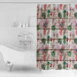 Summer style multi protea flowers DURABLE SHOWER CURTAIN - LeobonZone