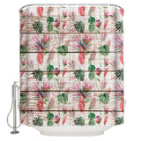 Summer style multi protea flowers DURABLE SHOWER CURTAIN - LeobonZone