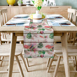 Summer style multi protea flowers Table Runner Place Mats - LeobonZone