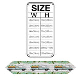 Pastoral tropical plants Pineapple fruit Sharp Angle Table Runner Place Mats - LeobonZone