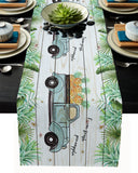 Pastoral tropical plants Pineapple fruit Table Runner Place Mats - LeobonZone