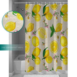 Lemon multi fruit summer DURABLE SHOWER CURTAIN - LeobonZone