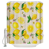 Lemon multi fruit summer DURABLE SHOWER CURTAIN - LeobonZone