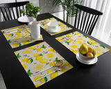 Lemon multi fruit summer Personalized Table Placemats - LeobonZone