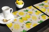 Lemon multi fruit summer Personalized Table Placemats - LeobonZone