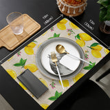 Lemon multi fruit summer Personalized Table Placemats - LeobonZone