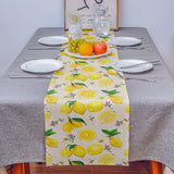 Lemon multi fruit summer Table Runner Place Mats - LeobonZone