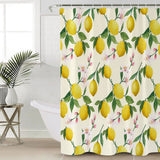 Lemon fruit summer DURABLE SHOWER CURTAIN - LeobonZone