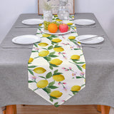 Lemon fruit summer Sharp Angle Table Runner Place Mats - LeobonZone