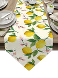 Lemon fruit summer Sharp Angle Table Runner Place Mats