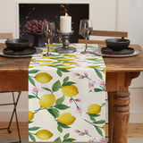 Lemon fruit summer Table Runner Place Mats - LeobonZone