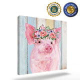 Pig farm american pastoral style Canvas painting - LeobonZone