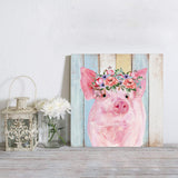 Pig farm american pastoral style Canvas painting - LeobonZone