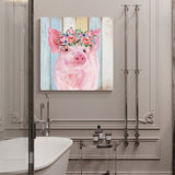 Pig farm american pastoral style Canvas painting - LeobonZone