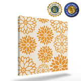 Orange dahlia American pastoral style Canvas painting - LeobonZone
