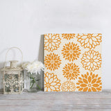 Orange dahlia American pastoral style Canvas painting - LeobonZone
