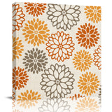 Orange khaki dahlia American pastoral style Canvas painting - LeobonZone
