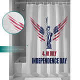 Date of Independence Day Statue of Liberty Shower Curtain - LeobonZone