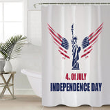 Date of Independence Day Statue of Liberty Shower Curtain - LeobonZone