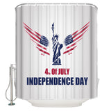 Date of Independence Day Statue of Liberty Shower Curtain - LeobonZone