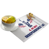 Date of Independence Day Statue of Liberty Personalized Table Placemats - LeobonZone