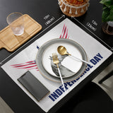 Date of Independence Day Statue of Liberty Personalized Table Placemats - LeobonZone