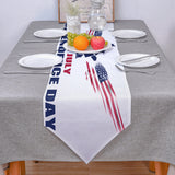 Date of Independence Day Statue of Liberty Sharp Angle Table Runner Place Mats - LeobonZone