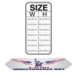 Date of Independence Day Statue of Liberty Sharp Angle Table Runner Place Mats - LeobonZone
