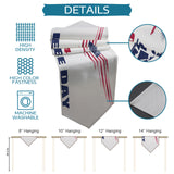 Date of Independence Day Statue of Liberty Sharp Angle Table Runner Place Mats - LeobonZone