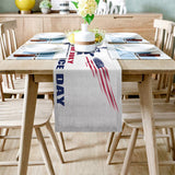 Date of Independence Day Statue of Liberty Table Runner Place Mats - LeobonZone