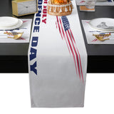 Date of Independence Day Statue of Liberty Table Flag And Table Mat Suit - LeobonZone