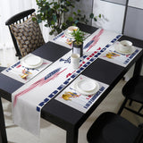 Date of Independence Day Statue of Liberty Table Flag And Table Mat Suit